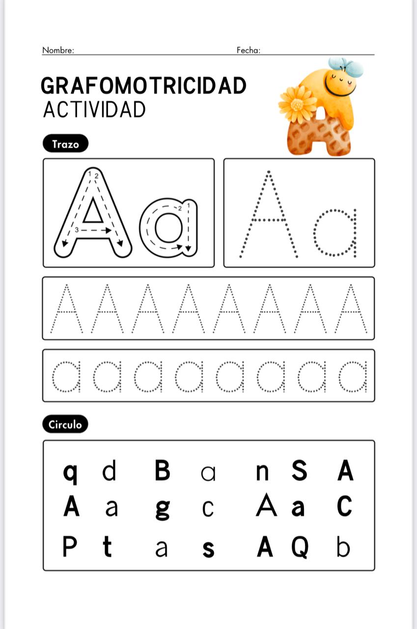 ✍ Cuadernillo de Grafomotricidad – Abecedario Completo Un recurso esencial para acompañar el desarrollo de la escritura