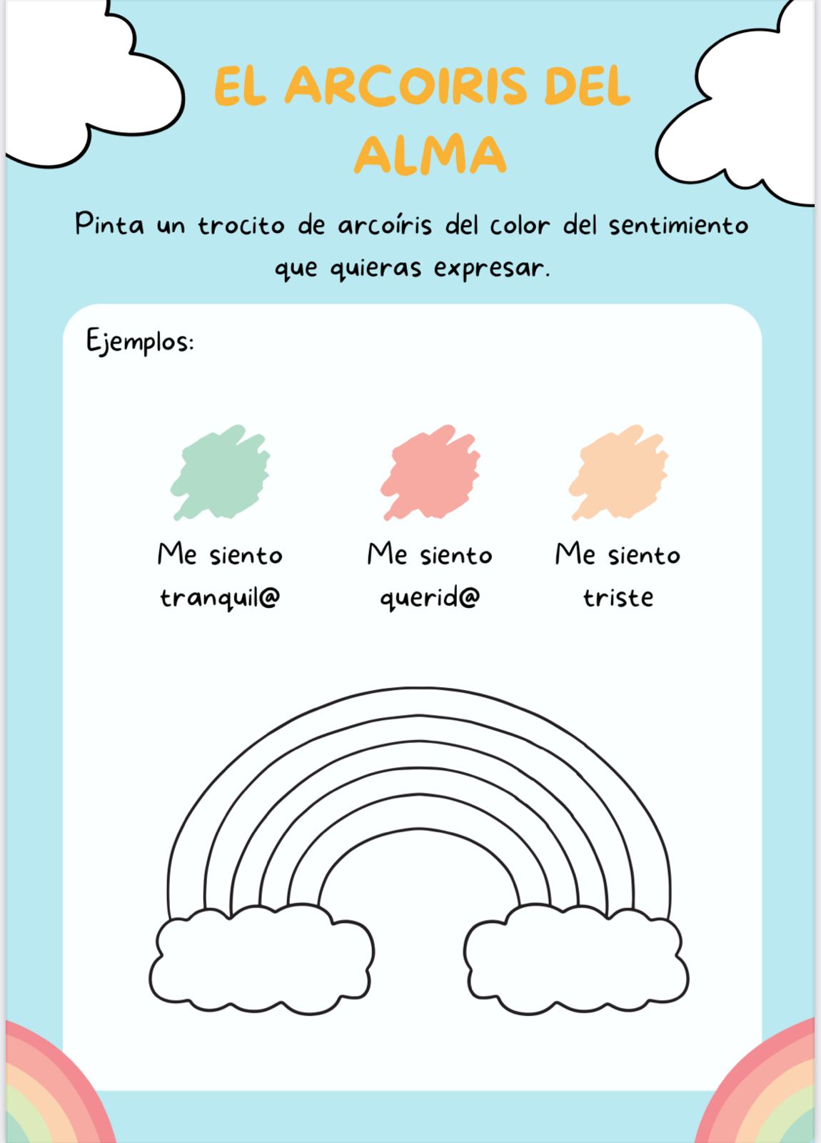 💛 Cuadernillo “Conociendo Nuestras Emociones” 😊🌈